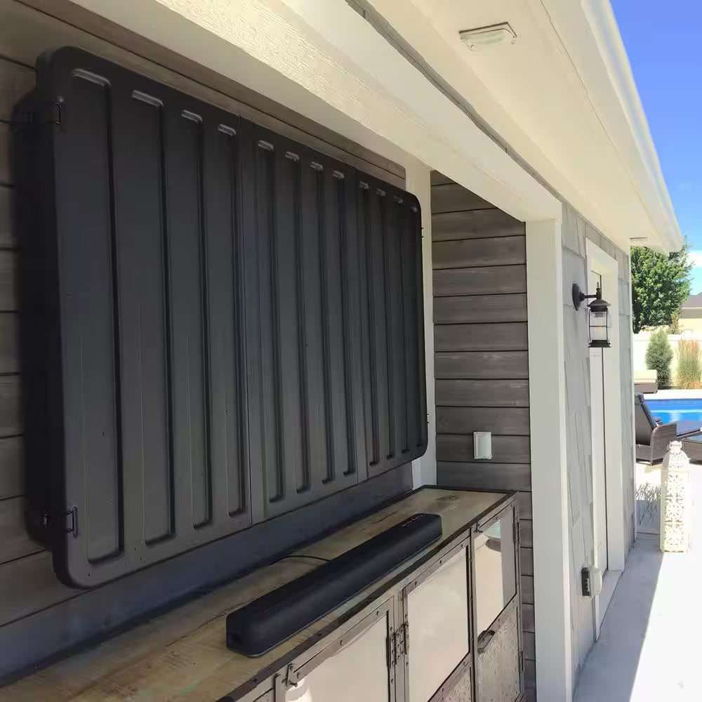 Outdoor TV Hard Cover Weatherproof Protection 55-65 In. Television Mounting Bracket Included