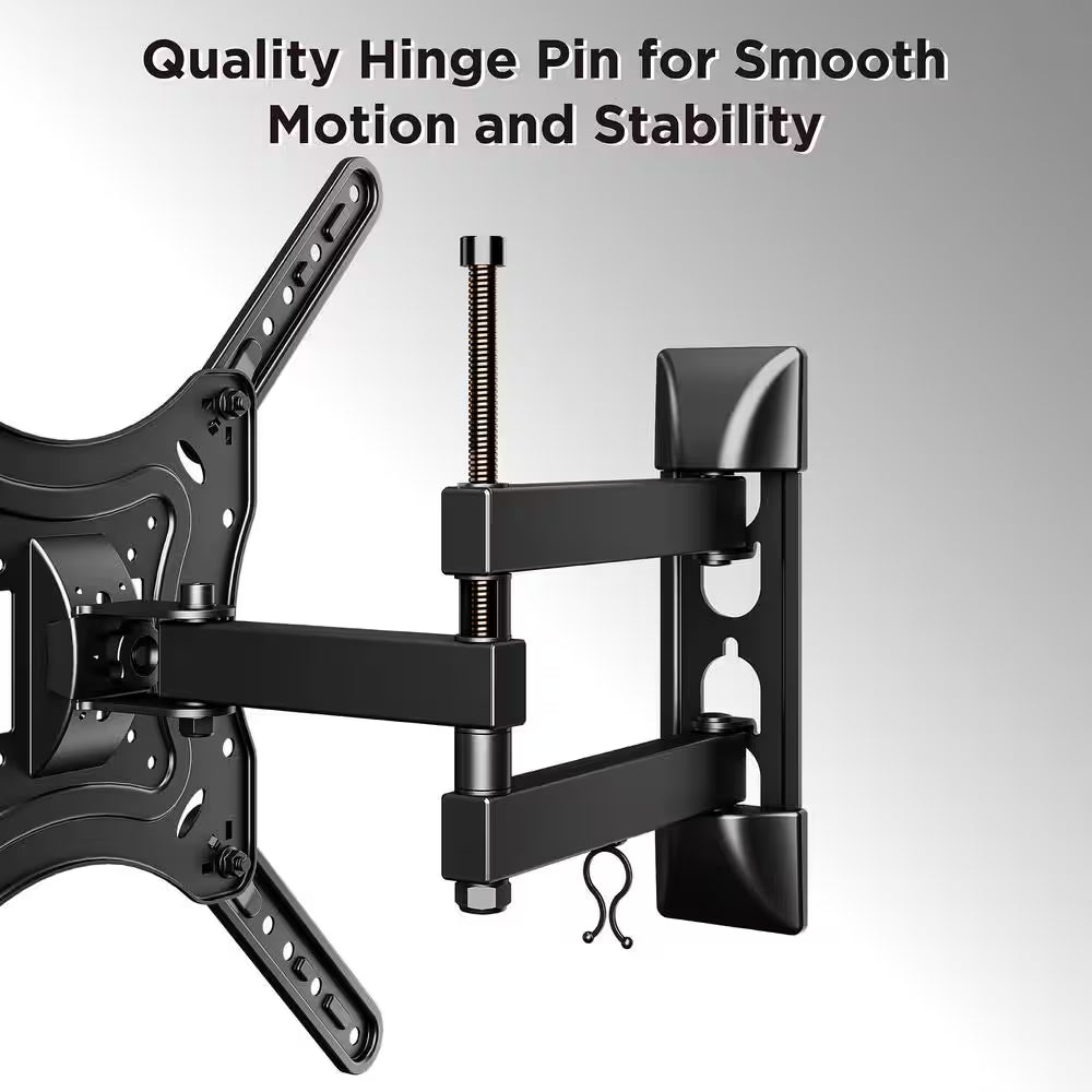 Full Motion Dual Arm TV Wall Mount for 23 In. to 55 In. Flat Panel Tv'S with 20° Tilt, 66 Lbs. Load Capacity